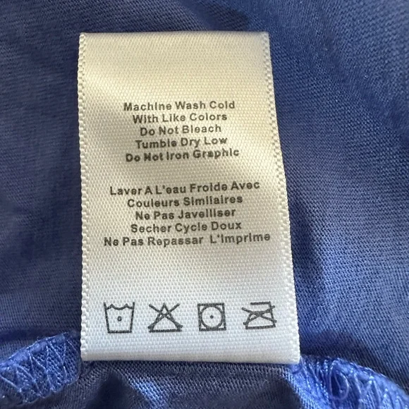 Spiritual Gangster Blue Graphic Tank with White Logo Size L - Picture 4 of 6